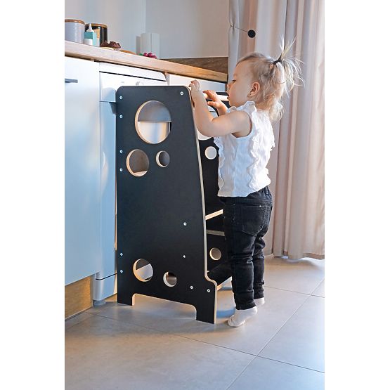 Turnul de învățare Montessori Rings Black