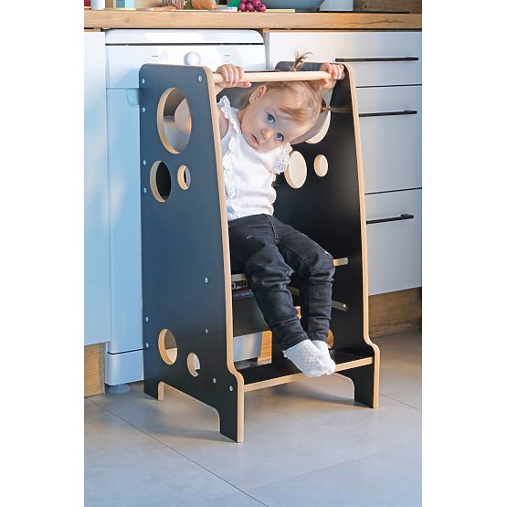 Turnul de învățare Montessori Rings Black