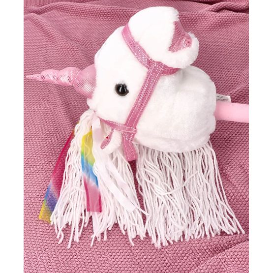 Unicorn pe băț Bianco Hobby Horse