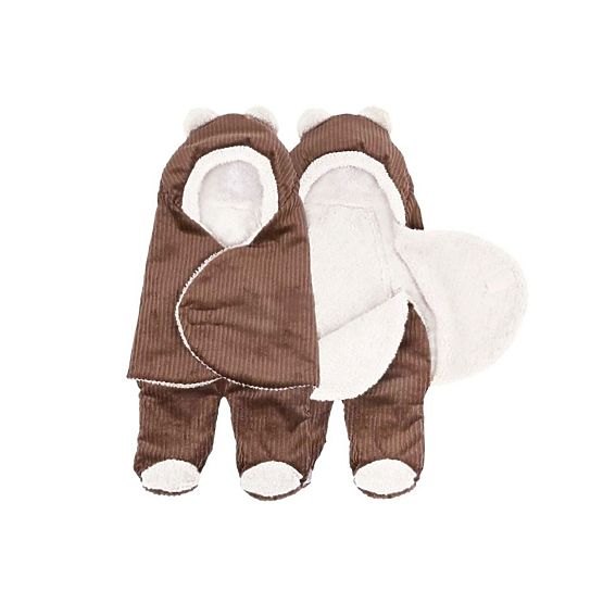universal wrap / dormit sac la actor ambulant și scaune auto - maro / crem