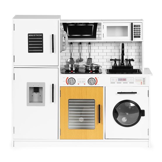 Bucătărie mare din lemn pentru copii + sunete și lumini ECOTOYS