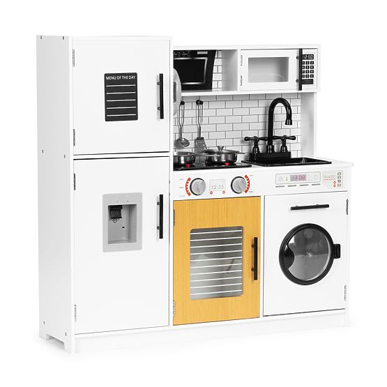 Bucătărie mare din lemn pentru copii + sunete și lumini ECOTOYS