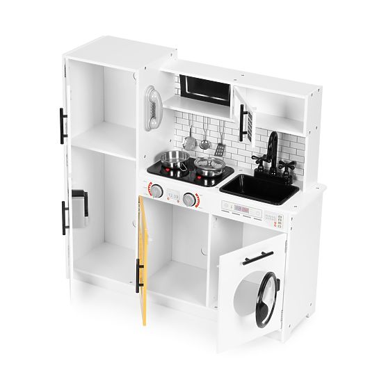 Bucătărie mare din lemn pentru copii + sunete și lumini ECOTOYS