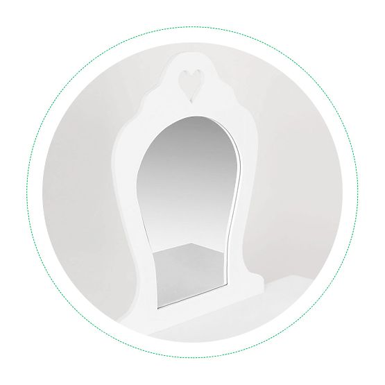 Mare măsuță de toaletă pentru fete cu oglindă ECOTOYS