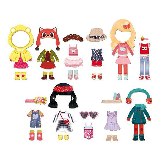Vilac Chloe Puzzle Magnetic Dress Up