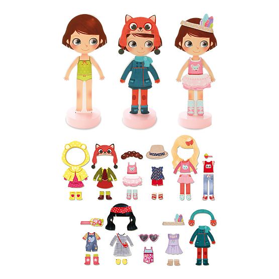 Vilac Chloe Puzzle Magnetic Dress Up