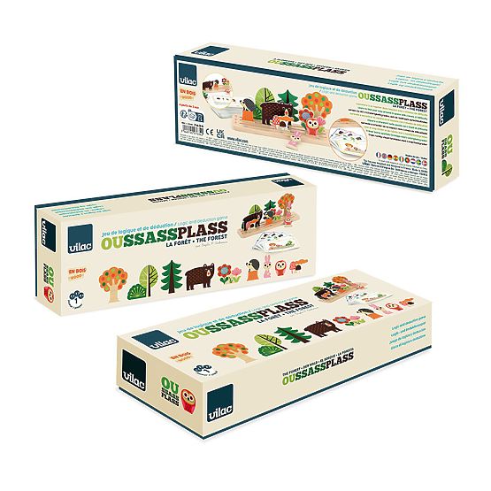 Vilac Joc logic din lemn Construiește corect! Pădure