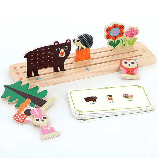 Vilac Joc logic din lemn Construiește corect! Pădure