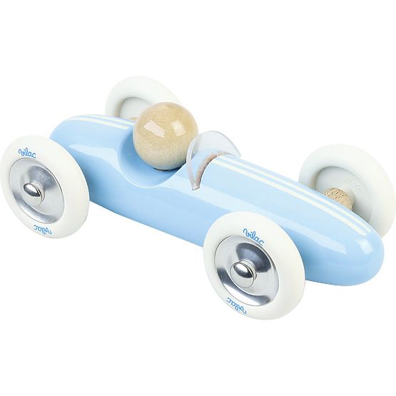 Vilac Mașină mare din lemn Grand Prix vintage albastru deschis