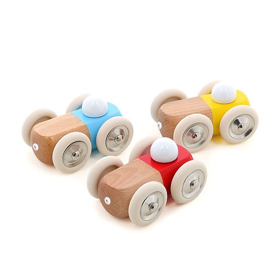 Vilac Mașinuță din lemn GM galbenă