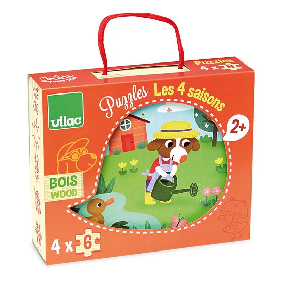 Vilac Puzzle din lemn 4 anotimpuri