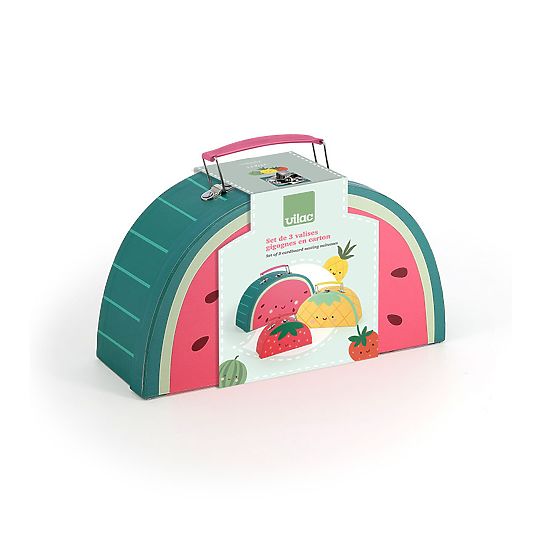 Vilac Set de 3 valize Fructe Delicioase Sarah Betz