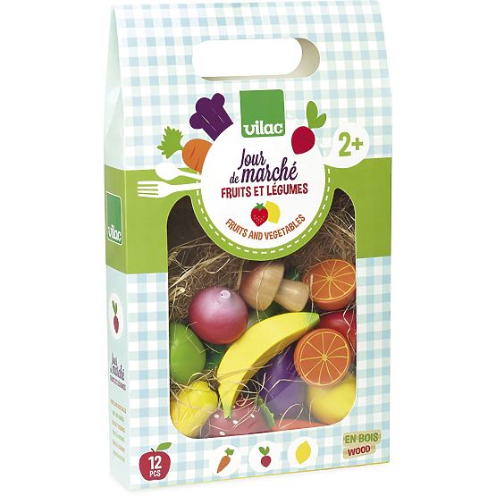 Vilac Set de fructe si legume din lemn