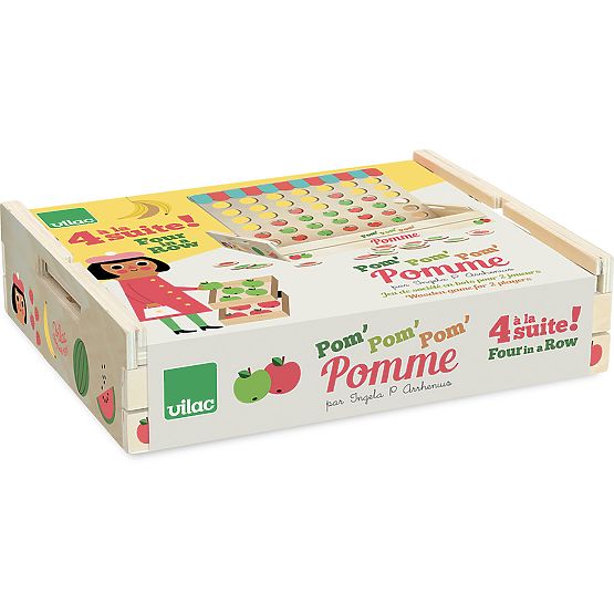 Vilac Tic-tac-toe de călătorie din lemn