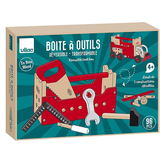 Vilac Valiză cu unelte pe două fețe