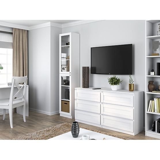 Vitrină PAFOS W40/2S ALBĂ