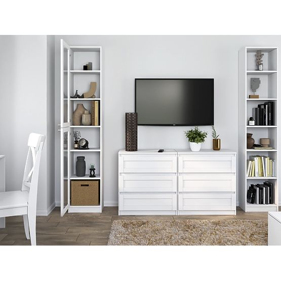 Vitrină PAFOS W40/2S ALBĂ