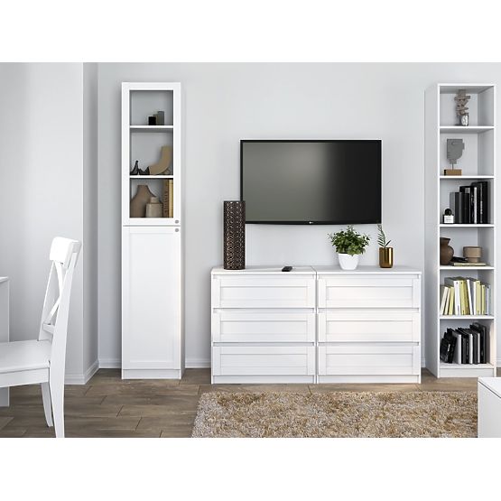 Vitrină PAFOS W40/SH ALBĂ