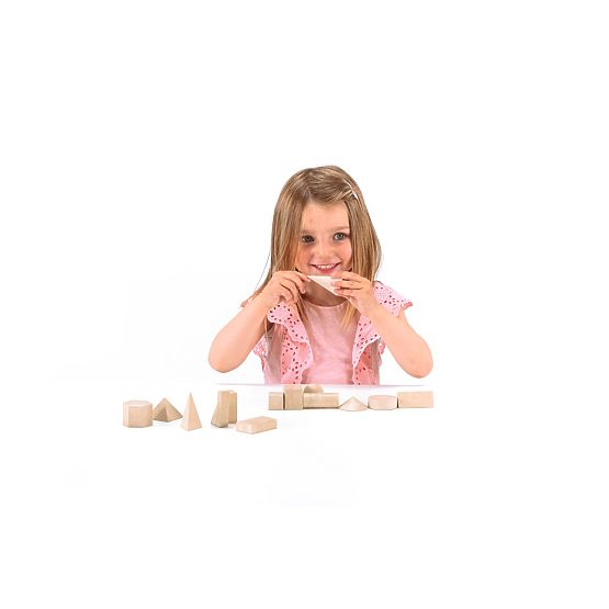 Wissner Set de corpuri geometrice din lemn 14 bucăți