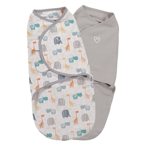 wrap Swaddleme jungle / gri
