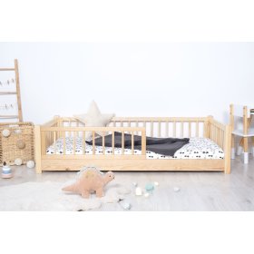 Pat jos pentru copii Montessori Ourbaby natural, Ourbaby