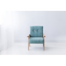 Fotoliu copii retro Velour - menta, Modelina Home