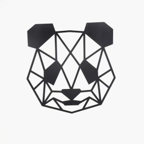 Pictură geometrică din lemn - Panda - diferite culori, Elka Design