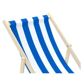 Scaun de plajă Stripes - albastru-alb, CHILL