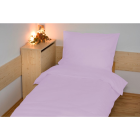 Lenjerie de pat din bumbac simplu 140x200 cm - violet deschis, Brotex