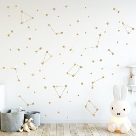 Abțibilduri de perete-STELE AURII, Housedecor