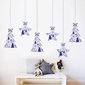 Crăciun decorare pe perete- copaci A STARS