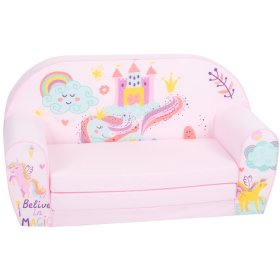 Canapea pentru copii Magic unicorn - roz, Delta-trade