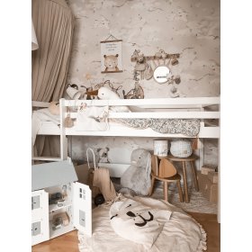 Pat ridicat pentru copii Ourbaby Modo - alb, Ourbaby®