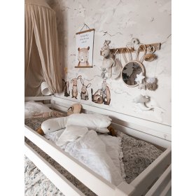 Patul elevat pentru copii Ourbaby Modo - alb