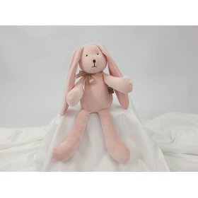 Jucărie din velur Iepure 35 cm - roz, TOLO