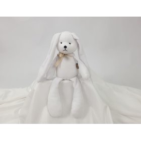 Jucărie din velur Iepure 35 cm - alb, TOLO