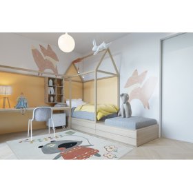 Covor pentru copii – model cu șoarece crem, F.H.Kabis
