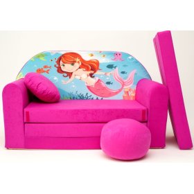 Canapeaua extensibilă pentru copii Mica Sirenă