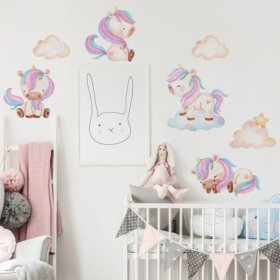 Autocolante de perete - Unicorns XL, Housedecor