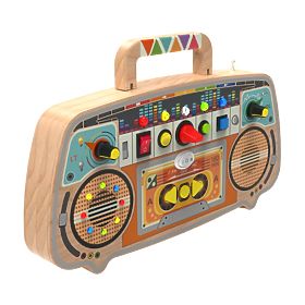 2Kids Toys Activity board Radio FM din lemn