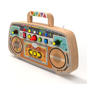 2Kids Toys Activity board Radio FM din lemn