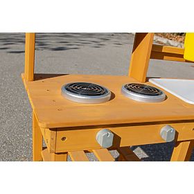 2Kids Toys Bucătărie de grădină din lemn cu chiuvetă