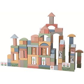2Kids Toys Safari cuburi cu animale 120 buc