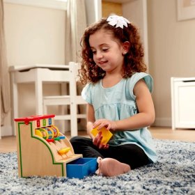 Casă de marcat din lemn 123 Melissa & Doug, Melissa & Doug