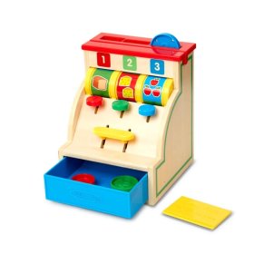 Casă de marcat din lemn 123 Melissa & Doug, Melissa & Doug