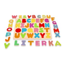 Alfabet puzzle din lemn - majuscule
