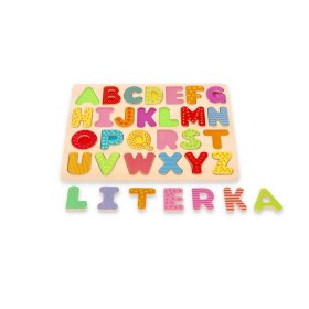 Alfabet puzzle din lemn - majuscule
