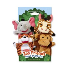 Puppet Zoo - set de 4 buc