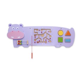 Jucărie educativă pe perete - Hipopotam, Viga