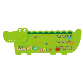 Jucărie educativă pe perete - Crocodil, Viga